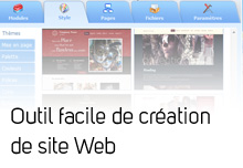 Outil facile de création de site Web